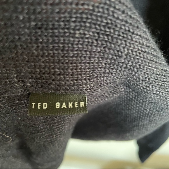 Ted Baker | Men’s Inzone Crewneck Linen Blend Navy Blue Pullover Sweater - Picture 6 of 11
